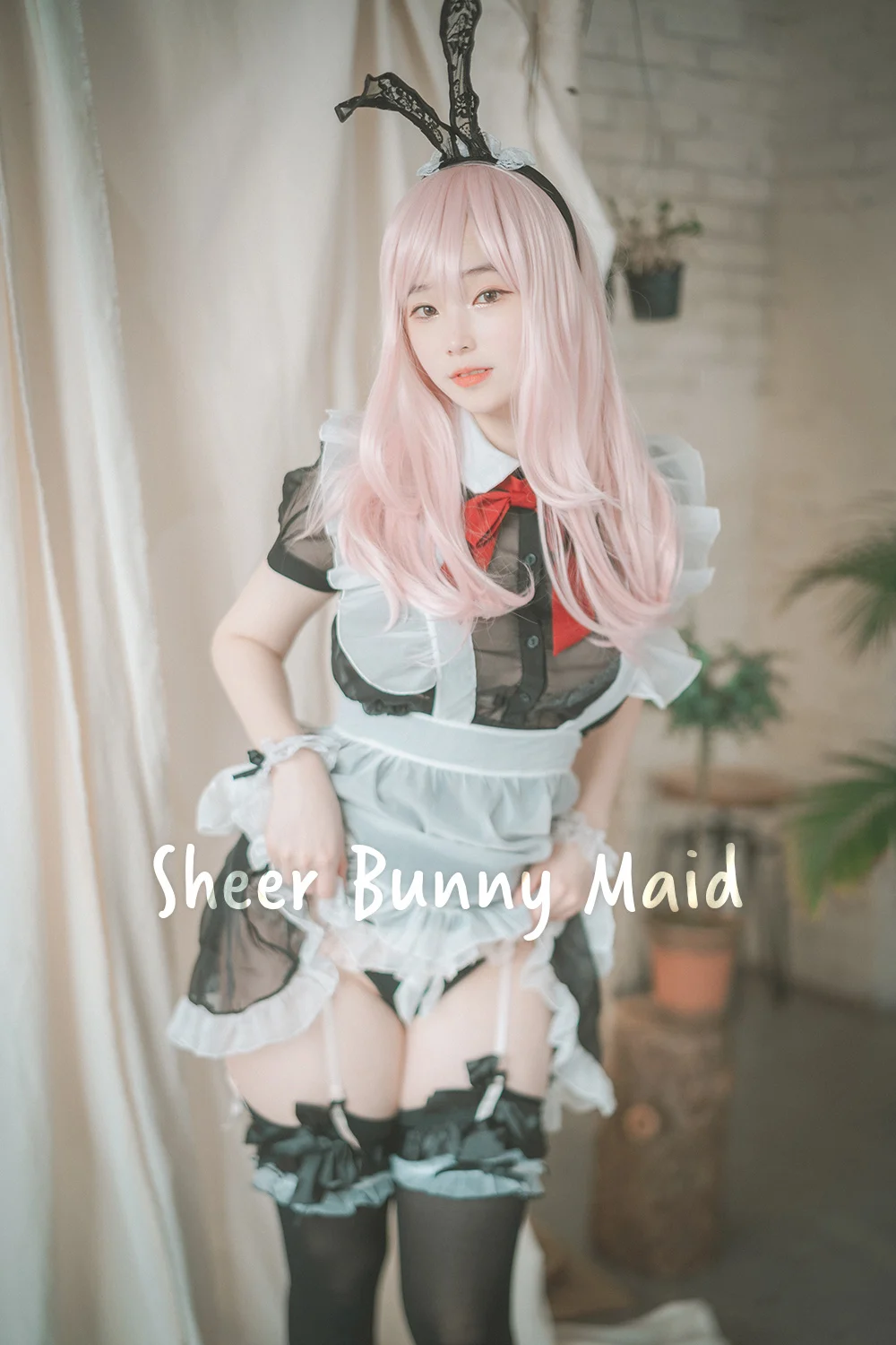 [DJAWA] Bambi (밤비) – Vol.17 – Sheer Bunny Maid [51P-451M]