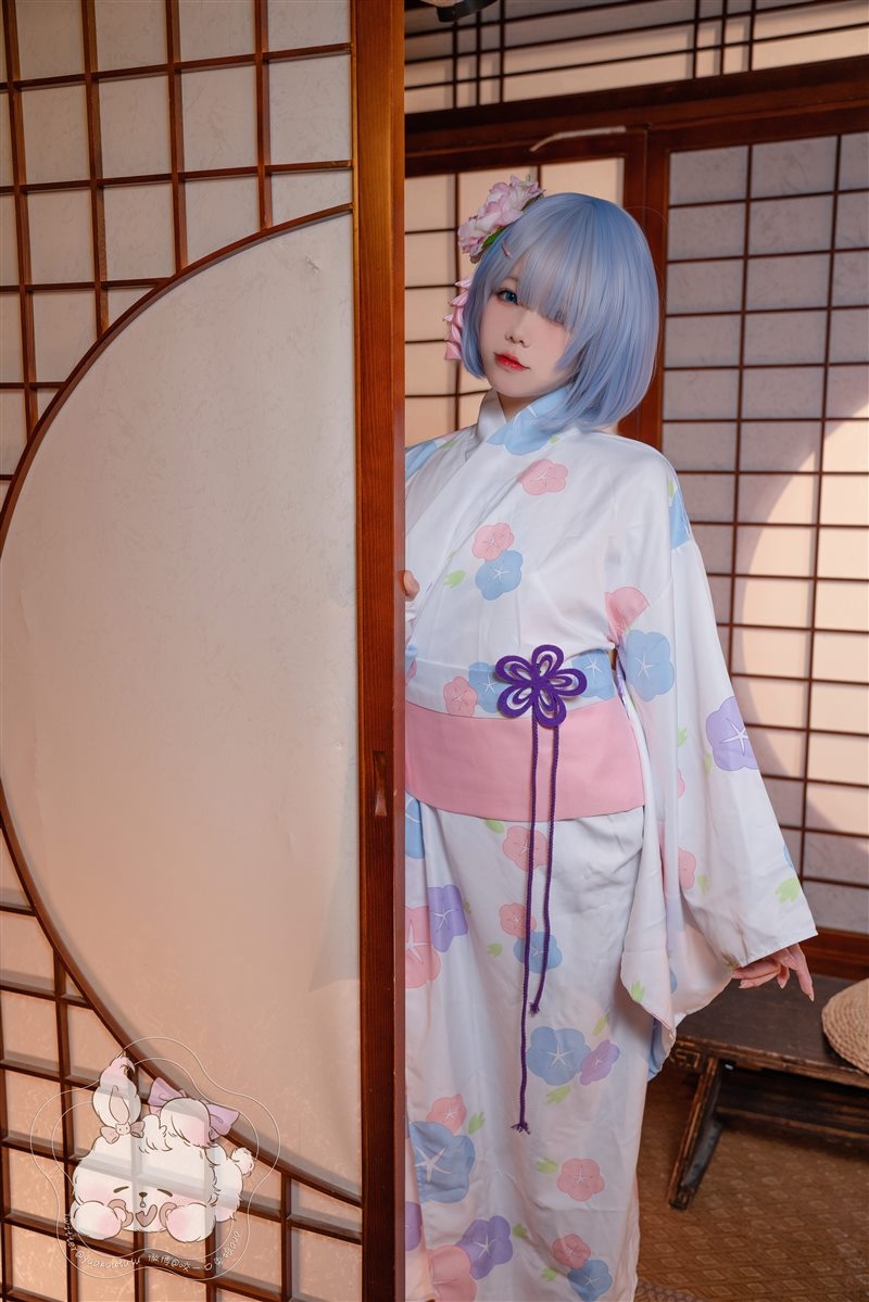 Coser@黏黏团子兔 – 蕾姆夏日祭 [40P+1V-1.09G]