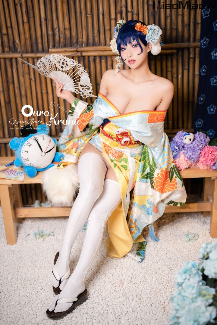 Hane Ame 雨波写真 – Ouro Kronii Kimono [45P+5V-552MB]