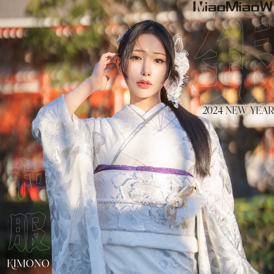 Hane Ame 雨波写真 – Original 2024 New year Silver Kimono [33P+5V-107MB]